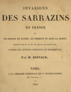 Invasions Des Sarrazins En France Et De France En Savoie