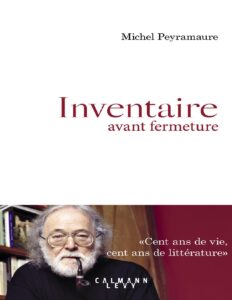 Inventaire avant fermeture, couverture du livre