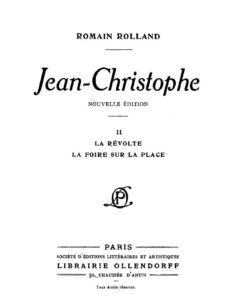 Jean-Christophe, Volume 2 / La Révolte, La Foire sur la Place by Romain Rolland, book cover