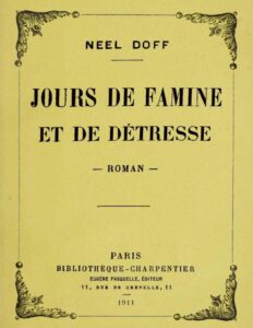 Jours de famine et de détresse: roman, couverture du livre