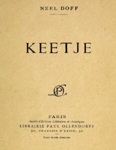 Keetje by Neel Doff, book cover