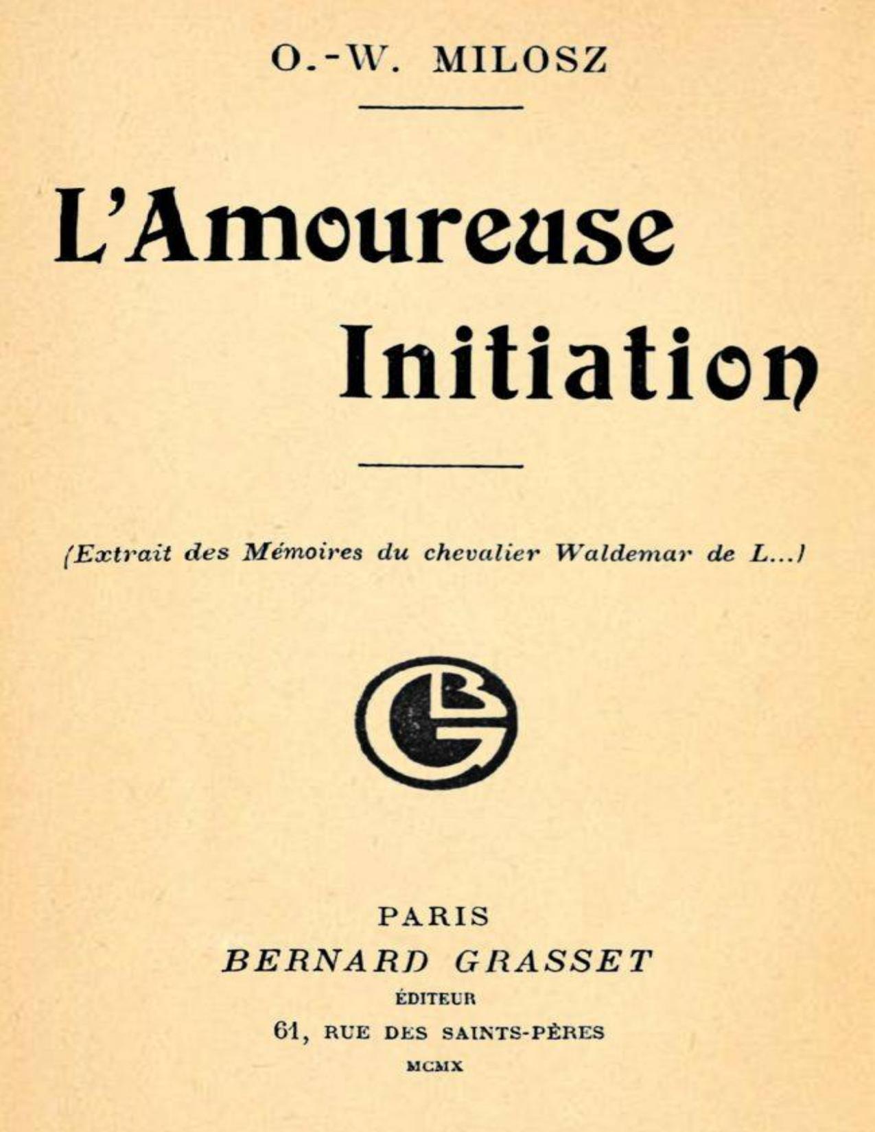 LAmoureuse Initiation