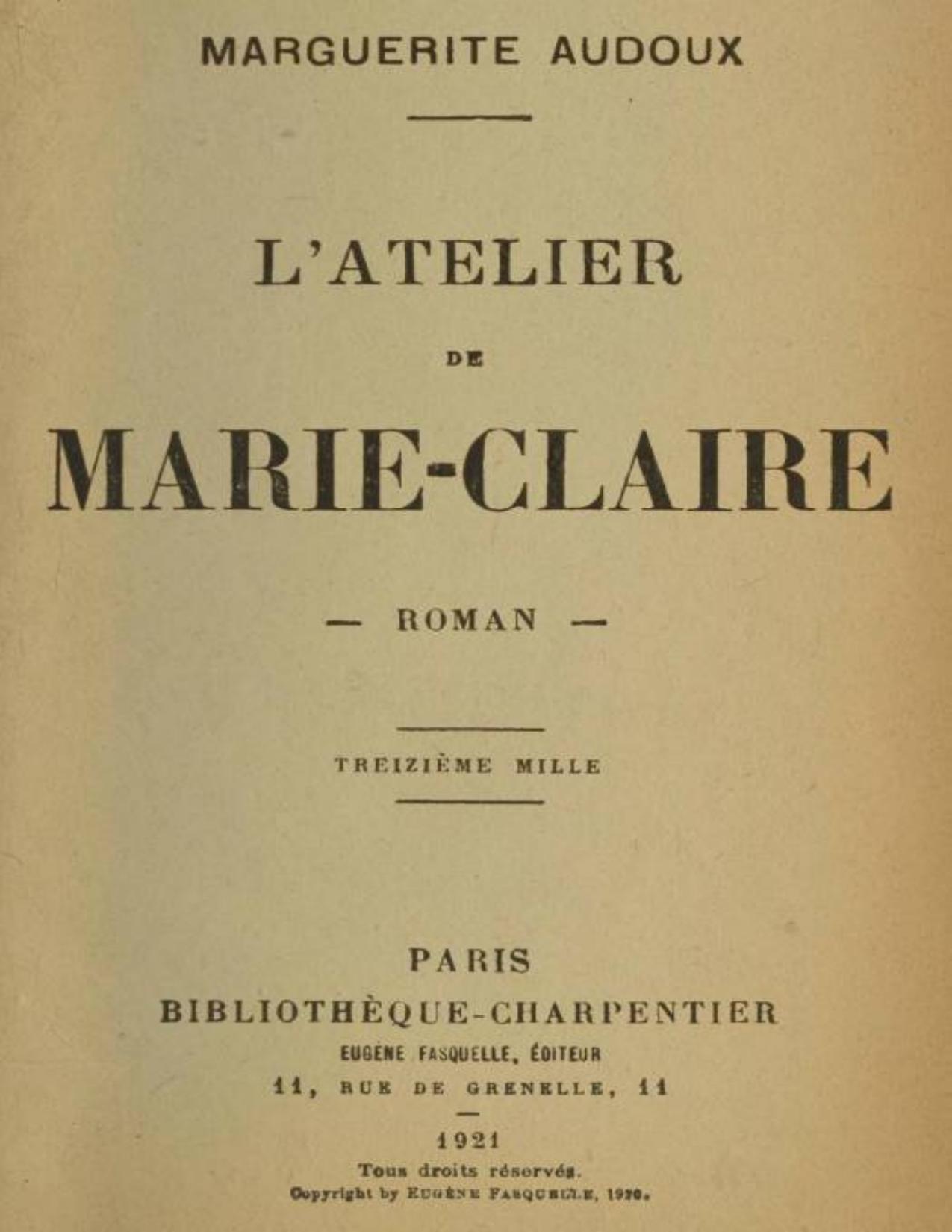 LAtelier De Marie Claire