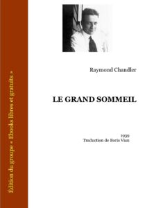 Le Grand Sommeil, couverture du livre