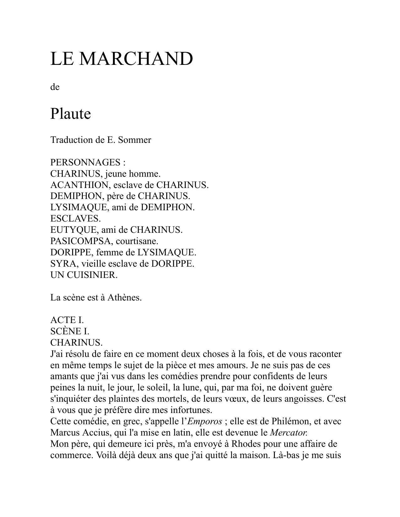 LE MARCHAND