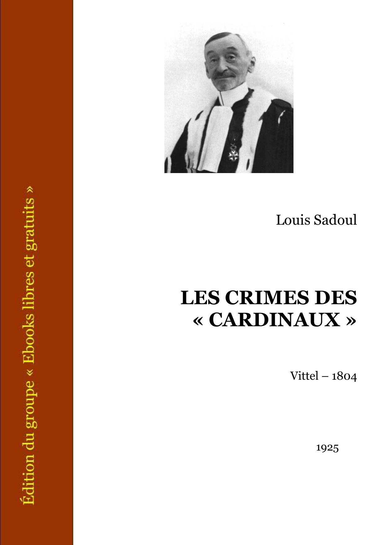 LES CRIMES DES CARDINAUX