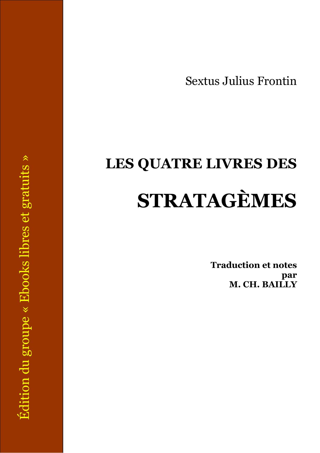 LES QUATRE LIVRES DES STRATAGEMES