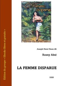 La Femme disparue, couverture du livre