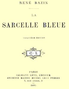 La Sarcelle Bleue, couverture du livre