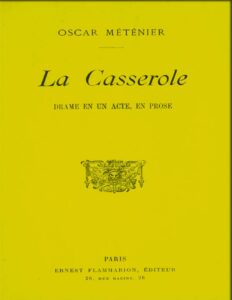 La casserole: drame en un acte, en prose, couverture du livre