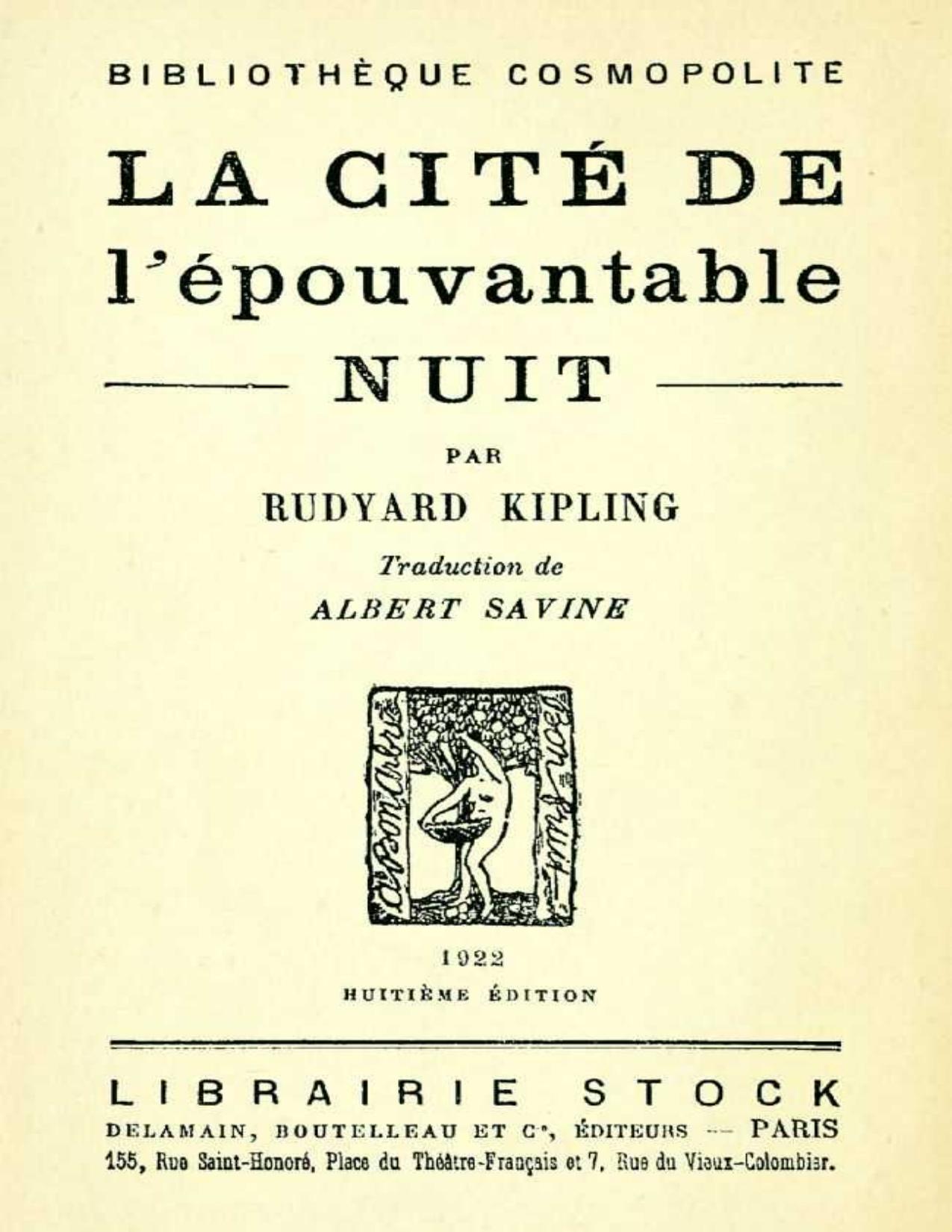La Cite De Lepouvantable Nuit