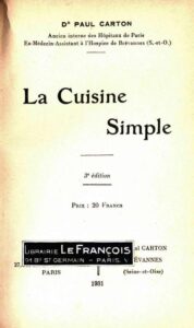 La cuisine simple, couverture du livre