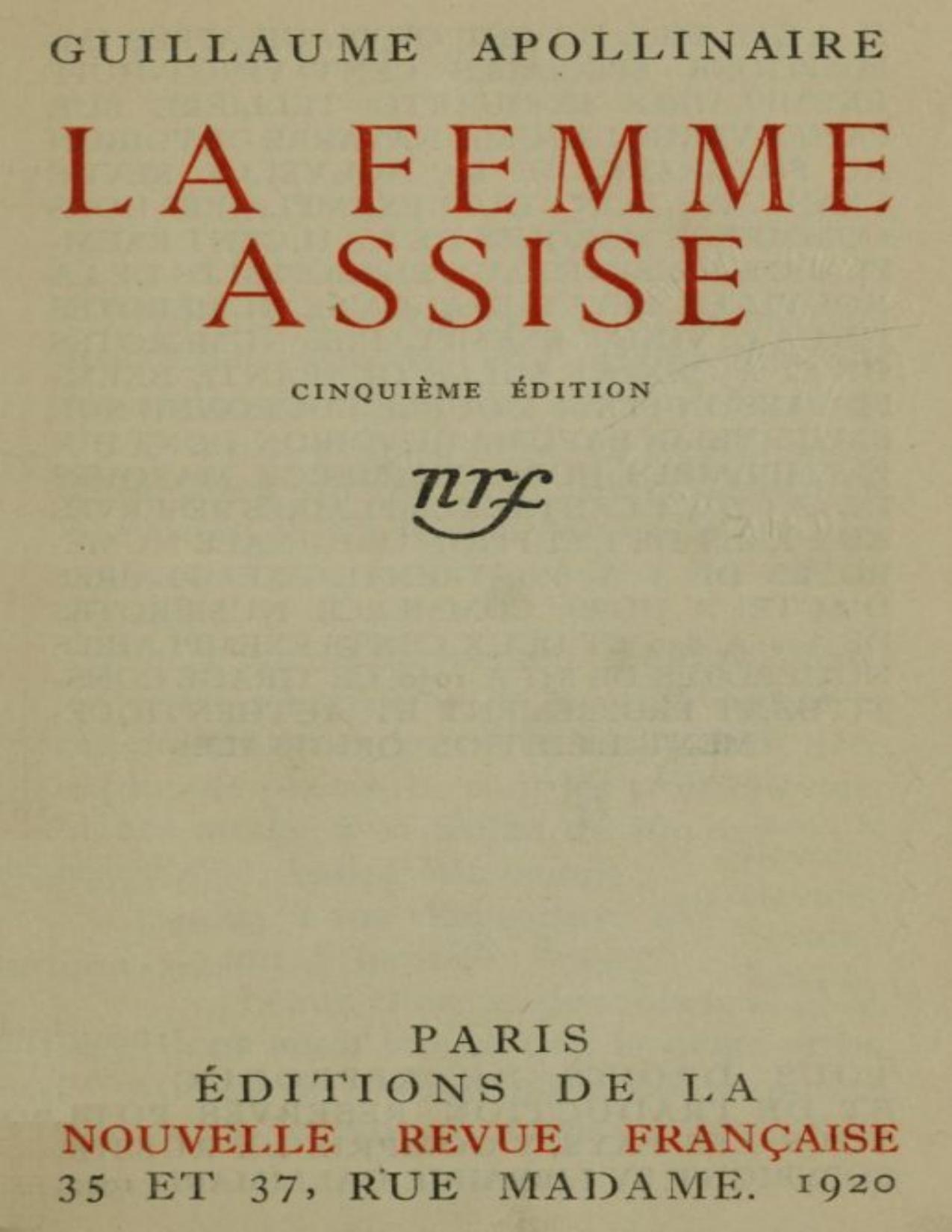 La Femme Assise