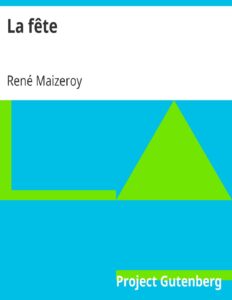 La fête by René Maizeroy, book cover