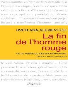 La fin de l&rsquo;homme rouge: Ou le temps du désenchantement (Textes russes) (French Edition), couverture du livre