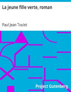 La jeune fille verte, roman, couverture du livre