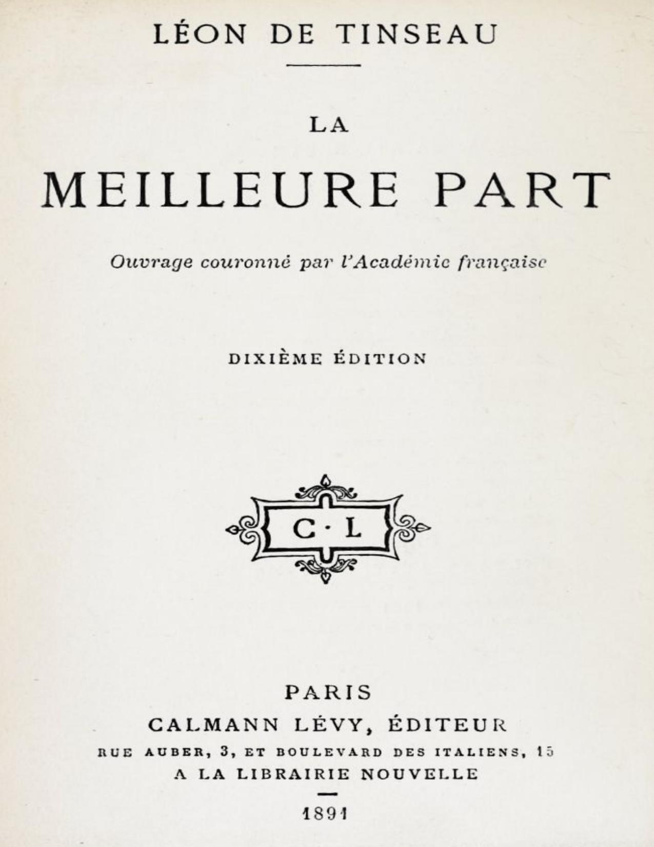 La Meilleure Part
