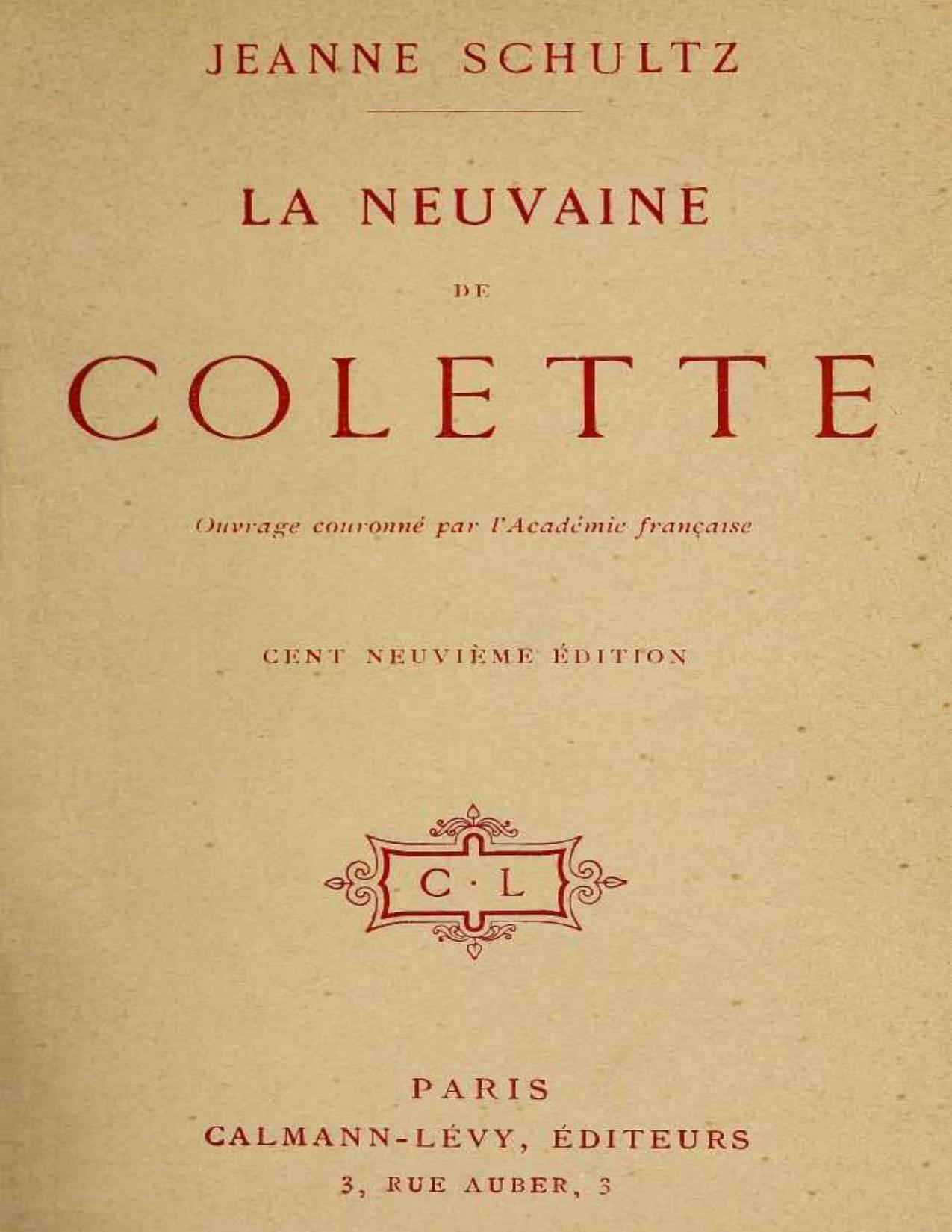La Neuvaine De Colette