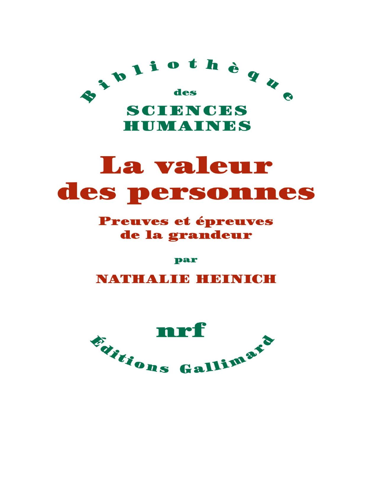 La Valeur Des Personnes