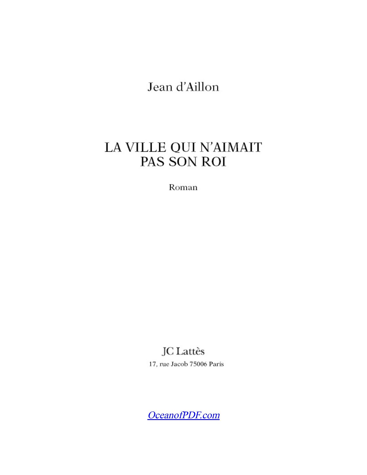 La Ville Qui Naimait Pas Son Roi