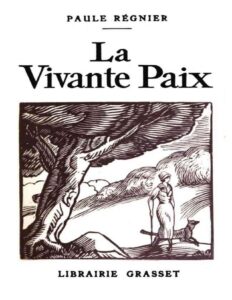 La vivante paix by Paule Régnier, book cover
