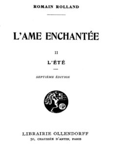 L’âme enchantée II: L’été by Romain Rolland, book cover