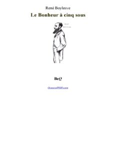 Le Bonheur à cinq sous by René Boylesve, book cover