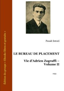 Le Bureau de placement – Vie d&rsquo;Adrien Zograffi – Volume II, couverture du livre