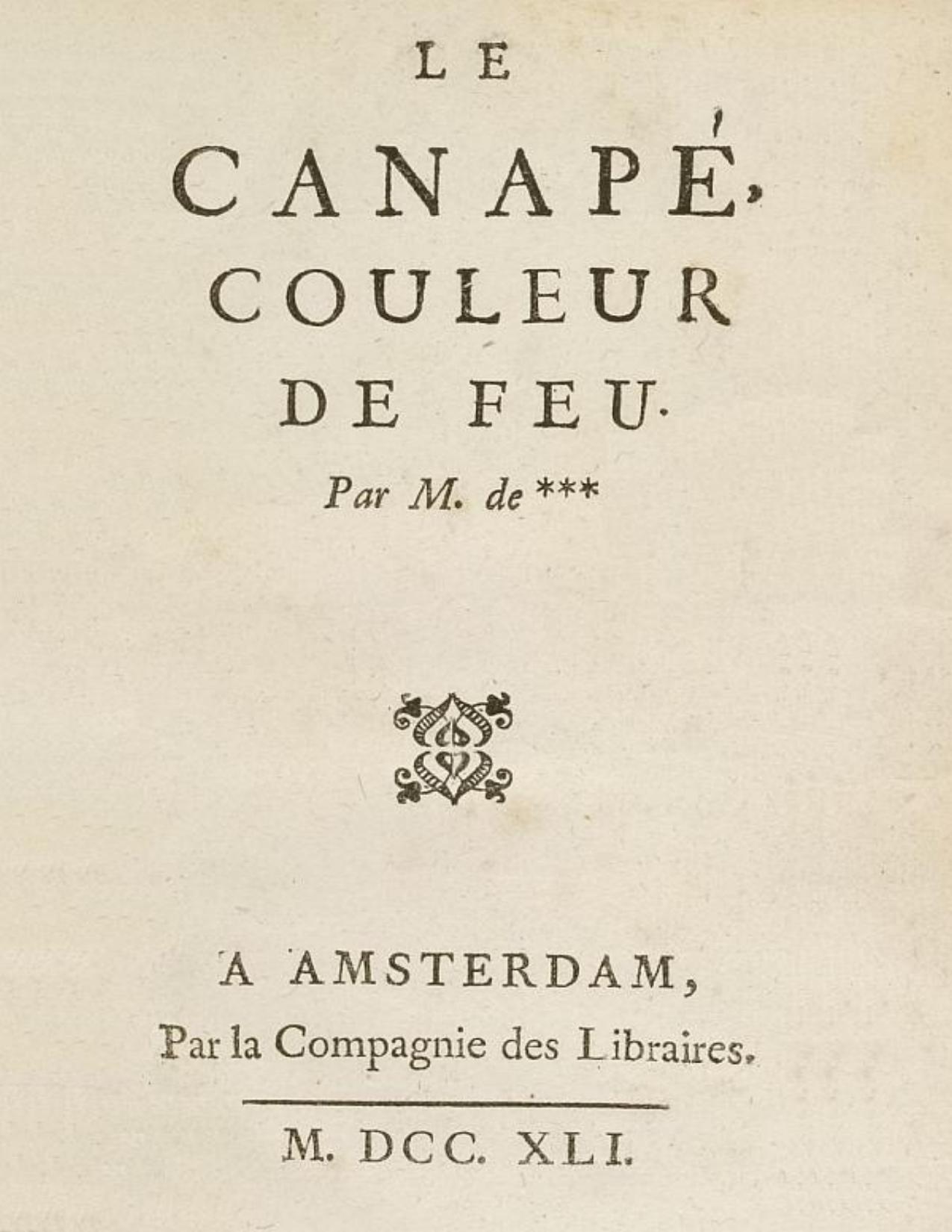 Le Canape Couleur De Feu