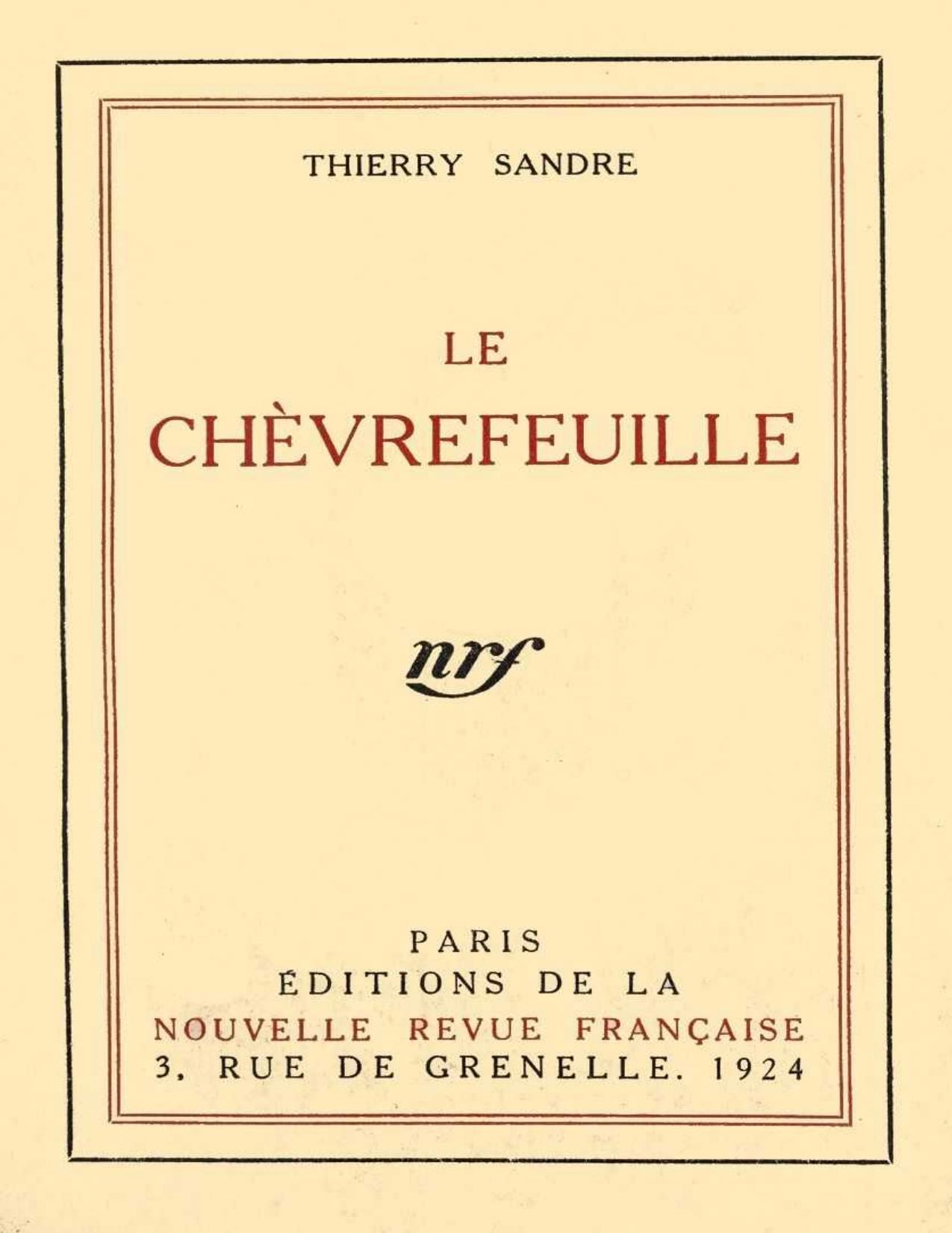 Le Chevrefeuille Roman