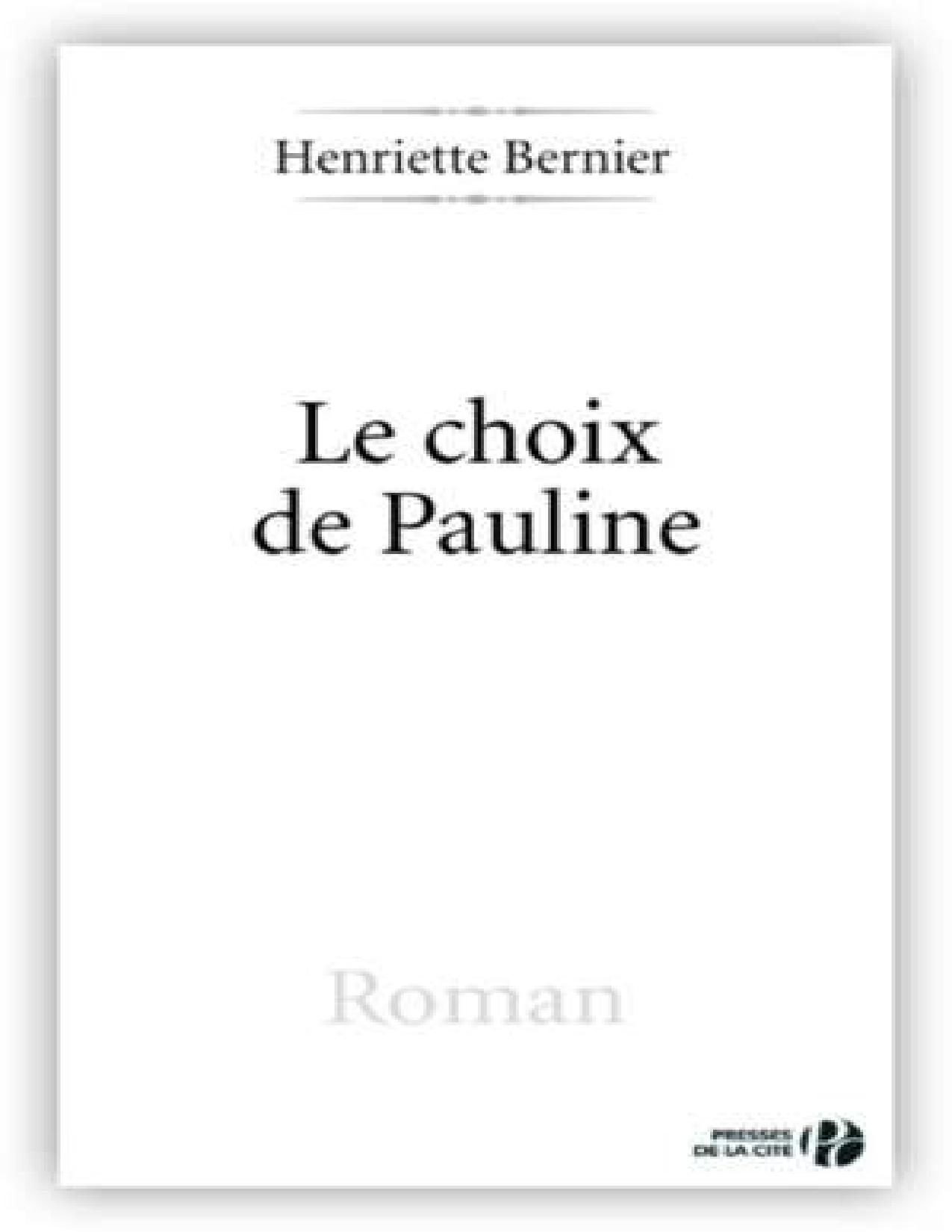 Le Choix De Pauline