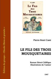 Le Fils des trois Mousquetaires, couverture du livre