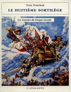 Le Huitième Sortilège by Terry Pratchett, book cover
