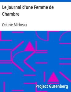 Le Journal d’une Femme de Chambre by Octave Mirbeau, book cover
