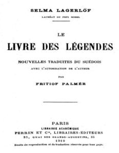 Le Livre des Légendes by Selma Lagerlöf, book cover