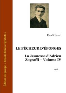 Le Pêcheur d’éponges – La Jeunesse d’Adrien Zograffi – Volume IV by Panaït Istrati, book cover