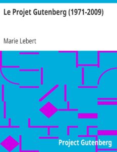 Le Projet Gutenberg (1971-2009), couverture du livre