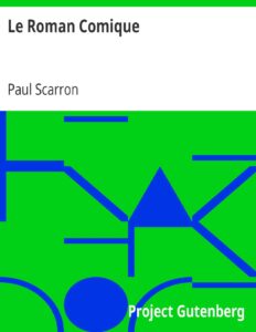 Le Roman Comique, couverture du livre