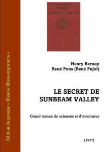 Le Secret de Sunbeam Valley by Henry Bernay - René Pons, book cover