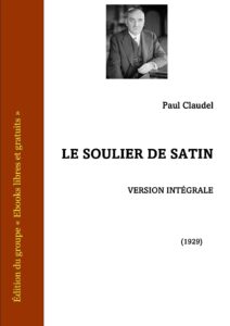 Le Soulier de satin, couverture du livre