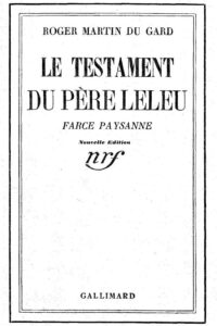 Le Testament du père Leleu, couverture du livre