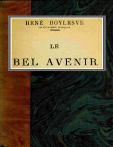 Le bel avenir by René Boylesve, book cover