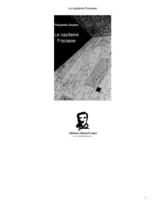 Le capitaine Fracasse, couverture du livre