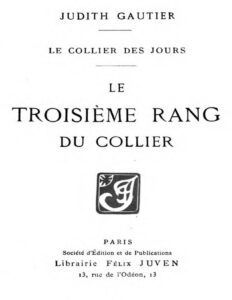 Le Collier Des Jours Le Troisieme Rang Du Collier