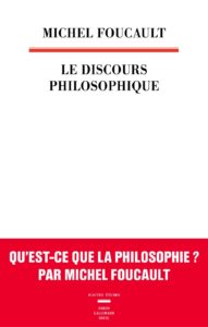Le discours philosophique, couverture du livre