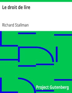 Le droit de lire by Richard Stallman, book cover