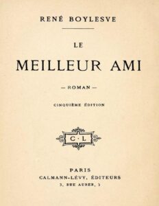 Le meilleur ami by René Boylesve, book cover