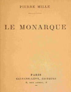 Le monarque by Pierre Mille, book cover