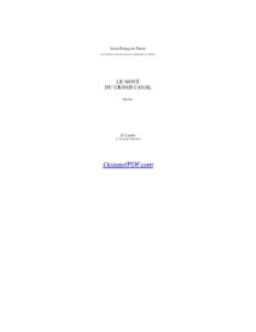 Le noyé du grand canal by Parot, book cover