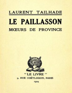 Le Paillasson Moeurs De Province